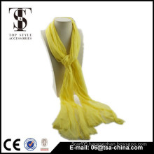 NEW! fashion yellow scarf viscose Lace beauty shawl for woman